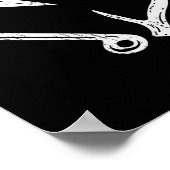 フックアントラーハートラブ魚釣り狩りフィッシュディアーH ポスター (角)