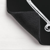 フックアントラーハートラブ魚釣り狩りフィッシュディアーH マウスパッド (コーナー)