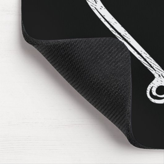 フックアントラーハートラブ魚釣り狩りフィッシュディアーH マウスパッド (コーナー)