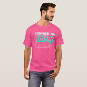フックオンイエスおもしろい魚釣り Tシャツ (正面フル)