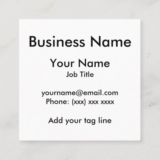 フックオン魚釣りパーソナライズされたアングラー スクエア名刺 (裏面)