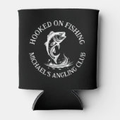 フックオン魚釣りパーソナライズされたアングラー 缶クーラー (正面)