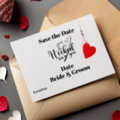 フックオン魚釣り結婚式の日付を保存 招待状