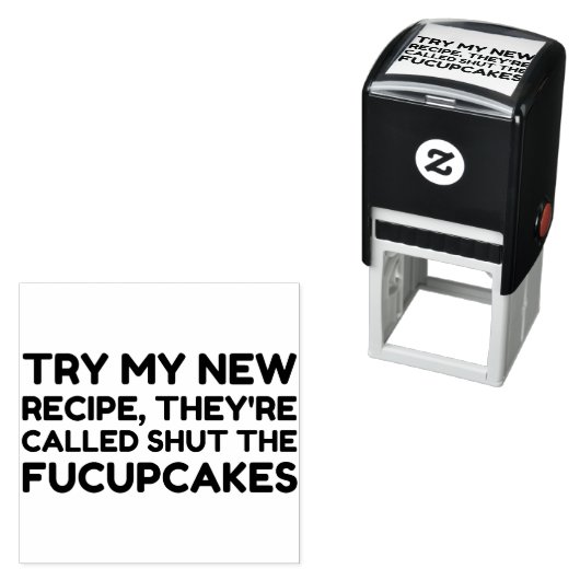 フックケーキの引用文を閉おもしろいじる セルフインキングスタンプ (インサイチュ)