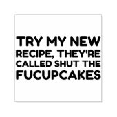 フックケーキの引用文を閉おもしろいじる セルフインキングスタンプ (デザイン)