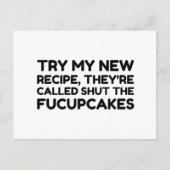フックケーキの引用文を閉おもしろいじる ポストカード (正面)
