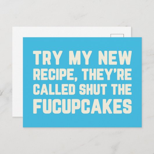 フックケーキの引用文を閉おもしろいじる ポストカード (正面/裏面)