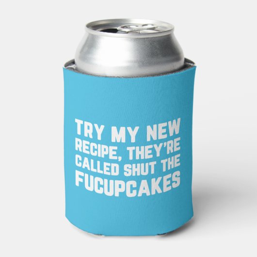 フックケーキの引用文を閉おもしろいじる 缶クーラー (缶正面)