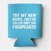 フックケーキの引用文を閉おもしろいじる 缶クーラー (正面)