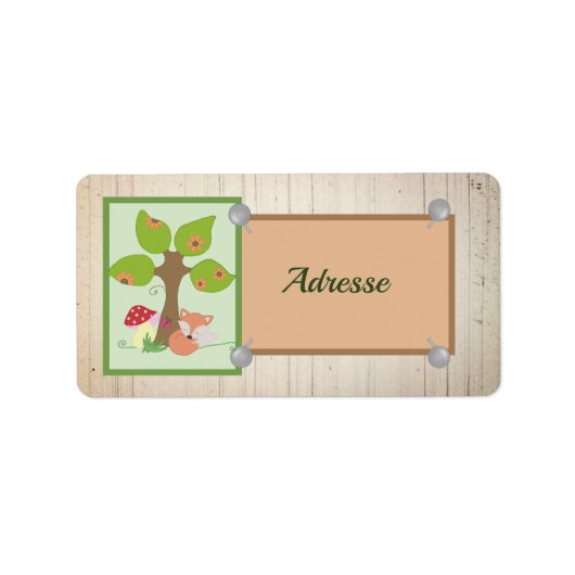 フックスのアンタームバウム ラベル (正面)