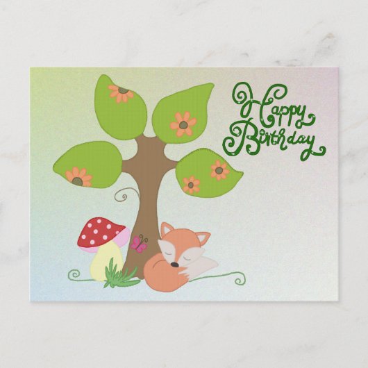 フックス語（単期）バウム ポストカード (正面)