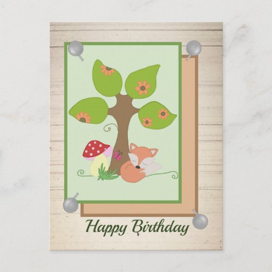 フックス語（単期）バウム ポストカード (正面)