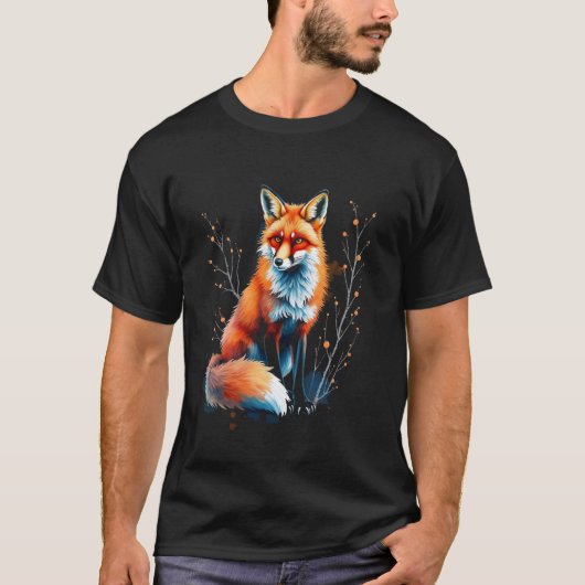 フックス アート デザイン Tシャツ (正面)