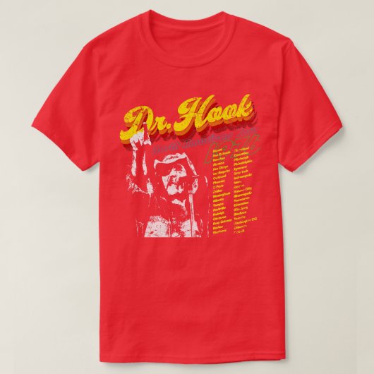 フックノースアメリカンツアー博士 Tシャツ (デザイン正面)