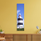 フックヘッドライトハウス外部ビュー垂直キャンバス キャンバスプリント (インサイチュ (リビング))