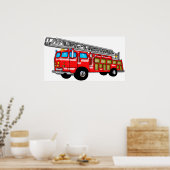 フック及びはしご消防車 ポスター (キッチン)