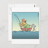 フック漁師 ポストカード (正面/裏面)
