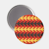 "フック"マグネット – 赤/黄/黒 マグネット (正面/裏面)