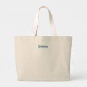 フッティティンニシチリートリナクリパーソナライズされたア ラージトートバッグ (裏面)