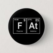 フッディーの人々の化学記号の脂肪 缶バッジ (正面)