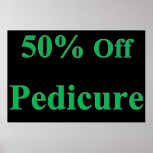 フットケアグリーン サロン バーバーショップ ポスター 50% オフ