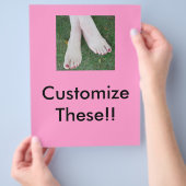 フットケアサロンのチラシ - オーダーメイド！ チラシ (手)