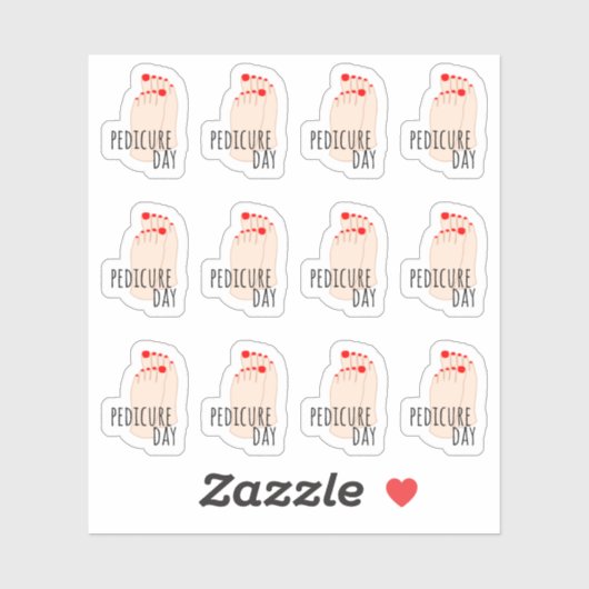 フットケア予約 ネイルケア リマインダー プランナー シール (シート)