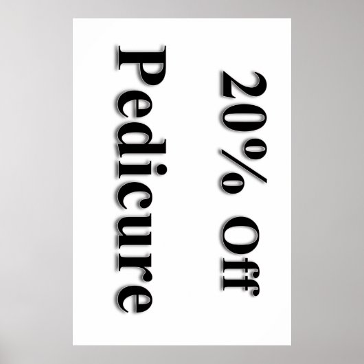 フットケア20%オフ サロン／理容室ポスター ポスター (正面)