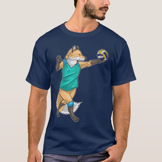 フットサルバレーボール選手バレーボール Tシャツ (正面)