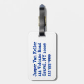 フットバルコーチ ラゲッジタグ (裏面縦)