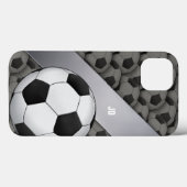 フットバルパーソナライズされたサッカー Case-Mate iPhoneケース (裏面 (横))