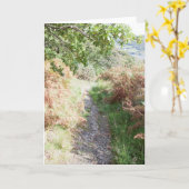 フットパスコニストンイングランド カード (黄色い花)