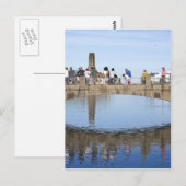 フットブリッジオーバーレイクアスベリーパークNJ ポストカード (正面/裏面)