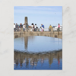 フットブリッジオーバーレイクアスベリーパークNJ ポストカード