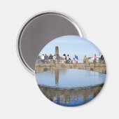 フットブリッジオーバーレイクアスベリーパークNJ マグネット (正面/裏面)