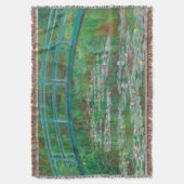 フットブリッジ日本のクロードモネ印象派 スローブランケット (正面縦)