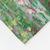 フットブリッジ日本のクロードモネ印象派 フリースブランケット (角)