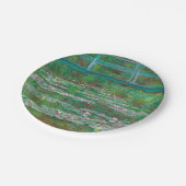 フットブリッジ日本のクロードモネ印象派 ペーパープレート (アングル)