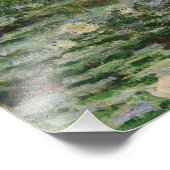 フットブリ日本のッジとウォーターリリープールバイモネ フォトプリント (角)