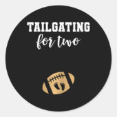 フットプラン妊娠アナウンスメント秋バイリビール ラウンドシール (正面)