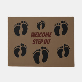 フットプリントウェルカムマット ドアマット