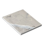 フットプリントパーソナライズされたデイリープランナーシート ノートパッド (アングル)