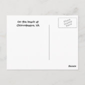 フットプリントChincoteague, VA ポストカード (裏面)