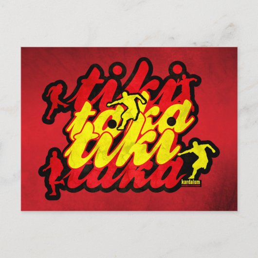 フットボスペインのール革命 ポストカード (正面)