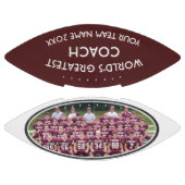 フットボパーソナライズされたールのコーチ用フォトフットボール アメリカンフットボール (パネル)