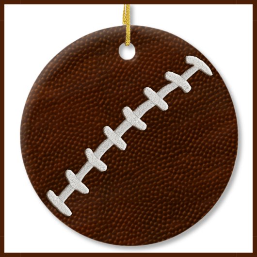 フットボパーソナライズされたールクリスマスオーナメント セラミックオーナメント
