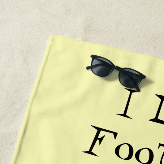 フットボパーソナライズされたールデザイン ビーチタオル (インサイチュ)