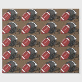 フットボパーソナライズされたール ラッピングペーパー (フラット)