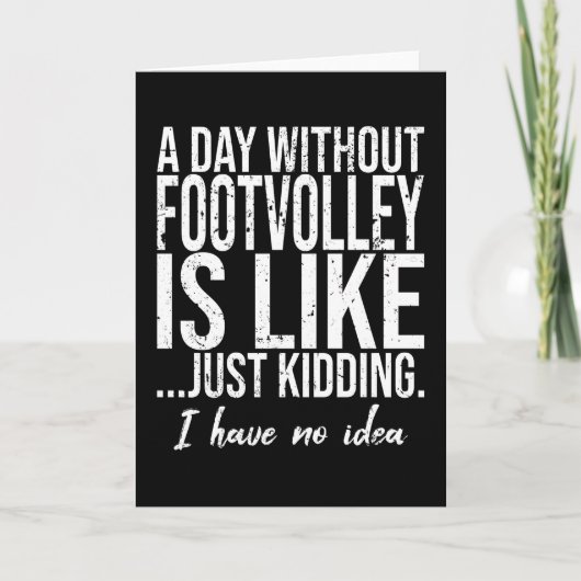 フットボレーおもしろいスポーツギフト カード (正面)