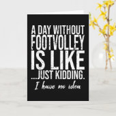 フットボレーおもしろいスポーツギフト カード (黄色い花)